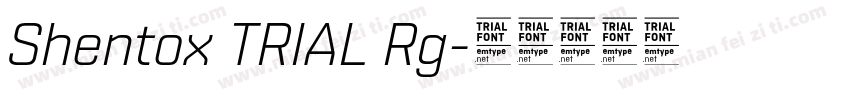 Shentox TRIAL Rg字体转换